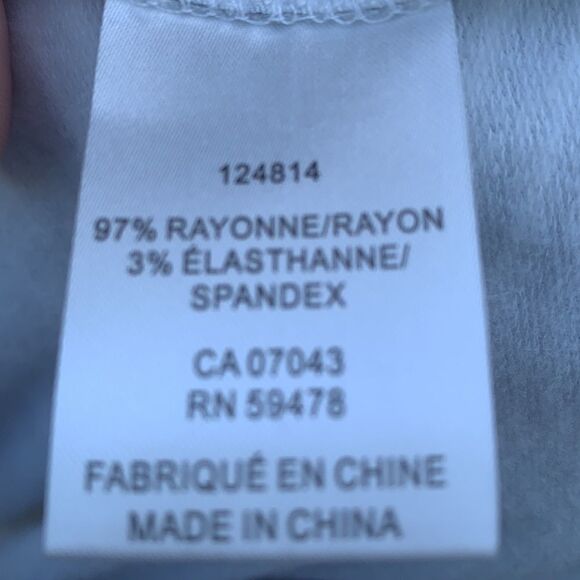 Rachel Zoe Palm Leaf Tropical Crew Neck Long Sleeve Top Size M - Picture 7 of 7